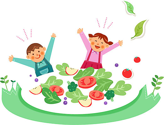 여자 남자 어린이 토마토 채소 일러스트 두명 샐러드 유기농 국내일러스트 AI파일 웰빙 음식 사람 파일형식 벡터