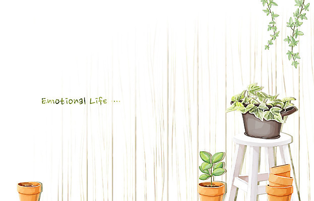 PSD 식물 화분 백그라운드 의자 일러스트 수채화 사람없음 라이프 감성 국내일러스트 가구 컨셉 생활 파일형식