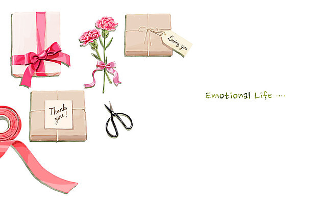 PSD 리본 백그라운드 일러스트 수채화 가위 사람없음 라이프 선물상자 카네이션 감성 국내일러스트 꽃 컨셉 문구용품 선물 생활 상자 파일형식