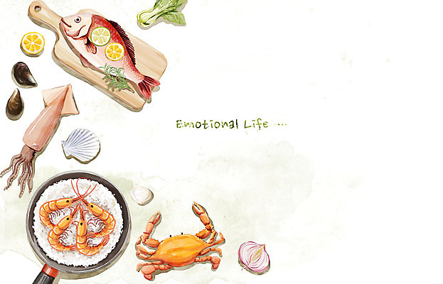 PSD 백그라운드 일러스트 어패류 수채화 새우 도마 사람없음 라이프 해물요리 게 프라이팬 오징어 홍합 감성 가리비 국내일러스트 동물 음식 컨셉 주방용품 조개 연체동물 갑각류 생활 수중동물 해산물 파일형식