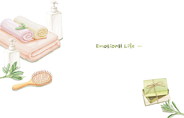 PSD 백그라운드 일러스트 수채화 사람없음 라이프 수건 위생용품 머리빗 비누 감성 국내일러스트 생활용품 컨셉 생활 미용용품 파일형식