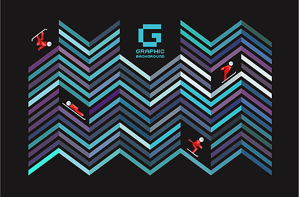 도형 백그라운드 그래픽백그라운드 일러스트 스키 사람 여러명 기하학 스켈레톤 지오메트릭 국내일러스트 AI파일 다수 무늬 겨울스포츠 그래픽 파일형식 벡터