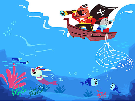 동물 바다 일러스트 곰 어류 사람없음 망원경 토끼 배 그물 산호초 강아지 해적 해적선 인어 프레임일러스트 국내일러스트 AI파일 배_교통 과일 포유류 프레임 반려동물 수중동물 수중식물 개 도둑 파일형식 벡터