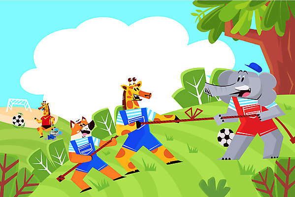 동물 일러스트 축구공 코끼리 사람없음 축구 쥐 기린 골대 멜빵바지 줄다리기 웰시코기 프레임일러스트 국내일러스트 AI파일 바지 공 축구용품 포유류 놀이 프레임 구기 개 설치류 멜빵 파일형식 벡터