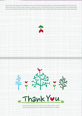 나무 카드템플릿 사람없음 하트 감사카드 감사 축하카드 이미지템플릿 AI파일 모양 식물 템플릿 감정 카드_감사 파일형식 벡터