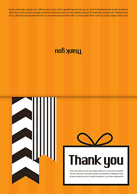 리본 선 카드템플릿 사람없음 감사카드 감사 축하카드 이미지템플릿 AI파일 템플릿 감정 카드_감사 파일형식 벡터