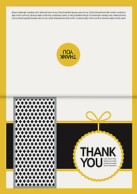 도형 리본 카드템플릿 사람없음 감사카드 감사 축하카드 이미지템플릿 AI파일 템플릿 감정 카드_감사 파일형식 벡터