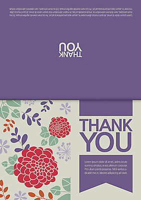 꽃잎 카드템플릿 사람없음 풀잎 감사카드 감사 축하카드 이미지템플릿 AI파일 템플릿 꽃 감정 잎 카드_감사 풀_식물 파일형식 벡터