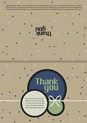 리본 카드템플릿 사람없음 감사카드 삼각형 감사 축하카드 이미지템플릿 AI파일 도형 템플릿 감정 카드_감사 파일형식 벡터