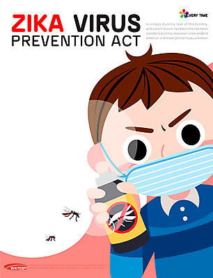 남자 포스터 일러스트 마스크 한명 성인 건강관리 공익캠페인 바이러스 예방 살충제 모기 지카바이러스 국내일러스트 AI파일 1 캠페인 건강 관리 사람 해충 파일형식 벡터