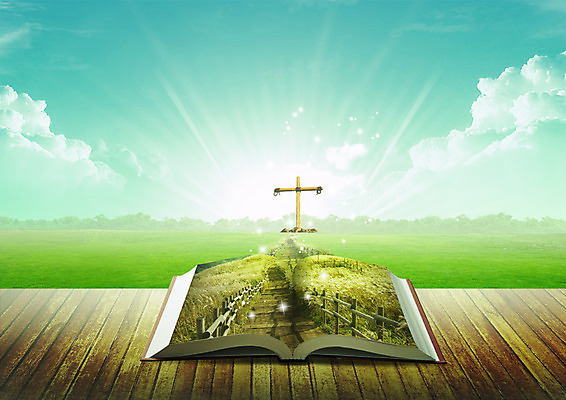 PSD 구름 편집 편집이미지 기독교 십자가 하늘 잔디 사람없음 책 빛 울타리 산책로 마루 이미지편집 자연요소 식물 종교 길 바닥 담장 파일형식