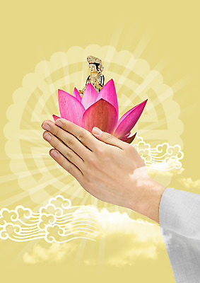 PSD 구름 편집 편집이미지 손 불교 연꽃 한명 신체부위 기도 승려 불상 합장 이미지편집 자연요소 1 꽃 종교 사람 손짓 성직자 파일형식