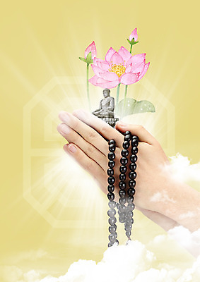 PSD 구름 편집 편집이미지 손 불교 연꽃 한명 신체부위 기도 불상 염주 합장 이미지편집 자연요소 1 꽃 종교 사람 손짓 불교용품 파일형식