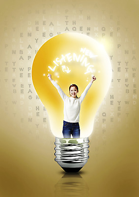 PSD 편집 편집이미지 여자 교육 전구 한명 웃음 상반신 20대 성인 주먹 만세 한국인 이미지편집 1 모션 표정 사람 동양인 청년 파일형식