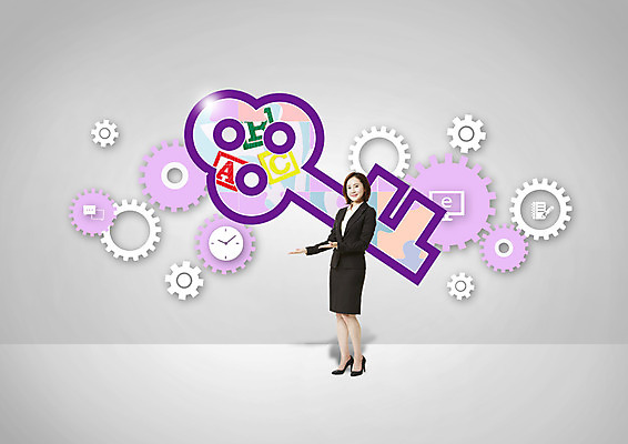 전신 PSD 편집 편집이미지 여자 교육 시계 말풍선 열쇠 안내 한명 서기 정장 손짓 성인 30대 모니터 다이어리 블록 한국인 비즈니스우먼 톱니바퀴 이미지편집 1 옷 비즈니스 모션 사람 동양인 장년 컴퓨터 사무용품 직장인 파일형식