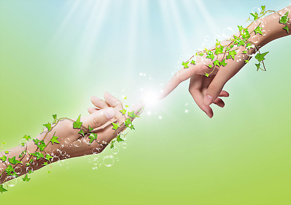 PSD 편집 편집이미지 우먼라이프 손 손짓 신체부위 빛 뷰티 물방울 덩굴 아이비 이미지편집 식물 라이프스타일 모션 사람 파일형식