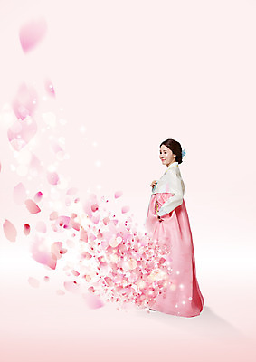 전신 PSD 편집 편집이미지 우먼라이프 여자 꽃잎 한명 서기 웃음 성인 옆모습 30대 뷰티 한국인 한복 흩날리기 이미지편집 1 한국전통 라이프스타일 꽃 뷰포인트 모션 표정 사람 동양인 장년 전통의상 파일형식