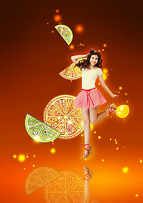 전신 PSD 서양인 편집 편집이미지 우먼라이프 여자 단면 한명 웃음 20대 성인 뷰티 점프 레몬 웨지힐 이미지편집 외국인 1 라이프스타일 구두 과일 모션 표정 사람 청년 파일형식