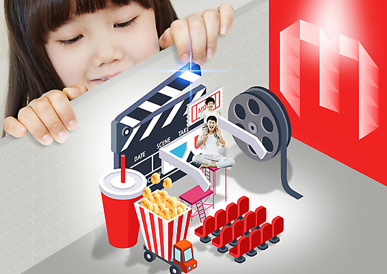 전신 PSD 편집 편집이미지 아들 어린이 의자 앉기 소녀 소년 성인 세명 한국인 트럭 목말 아빠 클래퍼보드 영화관 필름 영화 콜라 팝콘 이미지편집 여자 남자 가구 가족 모션 자동차 문화예술 사람 동양인 극장 탄산음료 파일형식