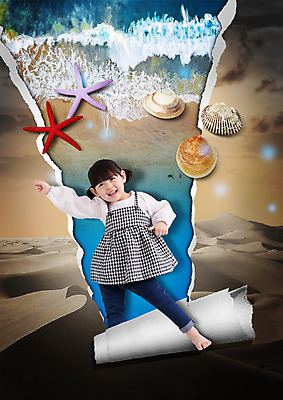 전신 PSD 구름 편집 편집이미지 종이 어린이 파도 하늘 조개 불가사리 한명 서기 웃음 소녀 사막 한국인 찢어짐 꼬막 이미지편집 자연요소 1 여자 바다 모션 어패류 극피동물 표정 사람 동양인 파일형식