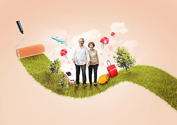 전신 PSD 나무 구름 편집 편집이미지 여자 남자 여행 자동차 비행기 서기 잔디 성인 두명 캐리어 손잡기 노부부 한국인 60대 카네이션 효도관광 페인트롤러 이미지편집 자연요소 식물 부부 노년 꽃 육상교통 항공교통 모션 대중교통 사람 동양인 여행가방 파일형식