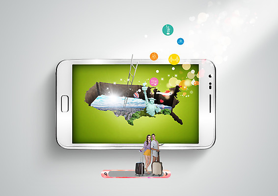 전신 PSD 서양인 편집 편집이미지 여자 해외여행 여행 사다리 서기 20대 성인 두명 스마트폰 캐리어 미국 자유의여신상 검색창 미국지도 이미지편집 외국인 해외 지도 북아메리카 모션 사람 청년 핸드폰 스마트기기 여행가방 세계문화유산 도구 파일형식