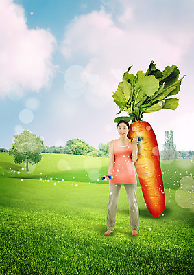 전신 PSD 나무 구름 편집 편집이미지 여자 음식 요가 하늘 한명 서기 웃음 초원 성인 30대 운동복 운동 임산부 당근 아령 한국인 이미지편집 자연요소 식물 1 웰빙 옷 모션 뿌리채소 표정 건강 사람 동양인 장년 임신 파일형식