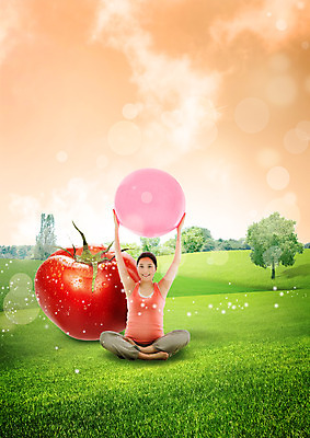 전신 PSD 나무 구름 편집 편집이미지 여자 음식 토마토 요가 하늘 한명 웃음 들기 앉기 초원 성인 30대 운동복 운동 노을 임산부 한국인 짐볼 이미지편집 자연요소 식물 1 웰빙 옷 채소 모션 표정 건강 사람 동양인 장년 임신 파일형식