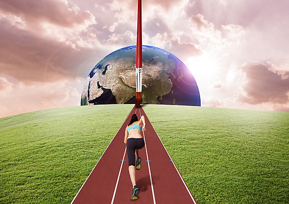 전신 PSD 구름 편집 편집이미지 여자 지구 하늘 한명 잔디 성인 뒷모습 운동복 달리기 운동 노을 붓 트랙 이미지편집 자연요소 식물 1 옷 뷰포인트 모션 건강 사람 파일형식