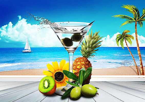 PSD 구름 편집 편집이미지 음료 음식 하늘 해바라기 키위 해변 사람없음 컵 야자수 칵테일 돛단배 파인애플 올리브 칵테일잔 트로피컬아트 이미지편집 자연요소 나무 식기 열매 꽃 바다 배_교통 술잔 과일 주류 열대과일 그림 파일형식