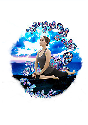 전신 PSD 편집 편집이미지 여자 바다 요가 한명 앉기 20대 성인 옆모습 운동복 운동 스트레칭 한국인 이미지편집 1 웰빙 옷 뷰포인트 모션 건강 사람 동양인 청년 파일형식