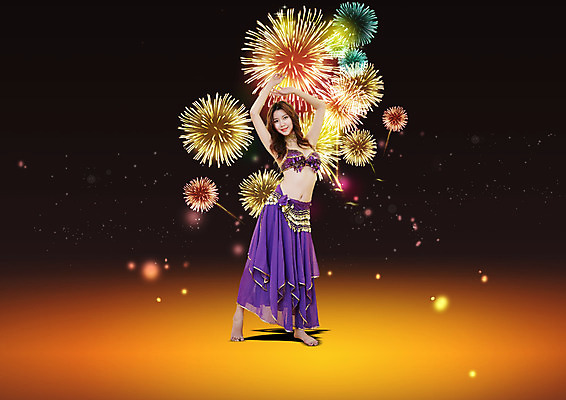 전신 PSD 편집 편집이미지 여자 불꽃놀이 한명 서기 20대 성인 운동복 운동 한국인 밸리댄서 밸리댄스 밸리댄스복 이미지편집 1 옷 모션 놀이 건강 사람 동양인 청년 춤 파일형식