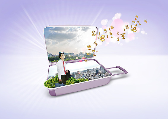 PSD 구름 편집 편집이미지 남자 서류가방 하늘 한명 상반신 20대 성인 옆모습 금융 달러 캐리어 한국인 유로 도시 비즈니스맨 화폐기호 엔 파운드 이미지편집 자연요소 1 기호 뷰포인트 돈 가방 비즈니스 사람 동양인 청년 경제 여행가방 직장인 화폐 파일형식