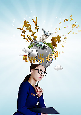 PSD 편집 편집이미지 여자 안경 지폐 생각 돋보기 한명 상반신 20대 성인 옆모습 금융 펜 지구본 달러 글로벌비즈니스 동전 한국인 유로 비즈니스우먼 원화 화폐기호 엔 종이배 서류판 의료성형뷰티 이미지편집 1 기호 잡화 뷰포인트 돈 비즈니스 사람 동양인 청년 경제 글로벌 필기구 사무용품 직장인 화폐 종이접기 파일형식