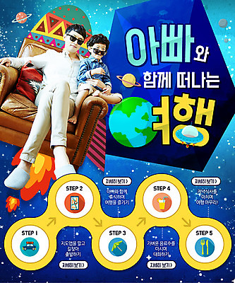 PSD 템플릿 남자 어린이 여행 웹템플릿 성인 두명 우주 행성 한국인 가정의달 부자지간 이미지템플릿 아들 가족 사람 동양인 아빠 5월 파일형식