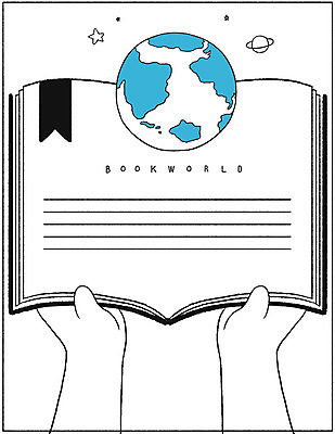 PSD 별 지구 일러스트 사람모양 책 독서 행성 프레임일러스트 국내일러스트 자연요소 모양 프레임 우주 파일형식