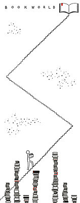 PSD 일러스트 사람모양 책 독서 계단 프레임일러스트 국내일러스트 모양 프레임 파일형식