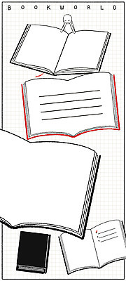 PSD 일러스트 사람모양 책 독서 프레임일러스트 국내일러스트 모양 프레임 파일형식