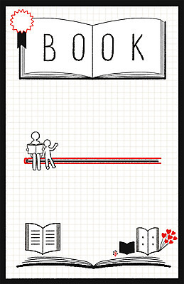 PSD 일러스트 사람모양 책 독서 풍선 프레임일러스트 국내일러스트 모양 프레임 파일형식