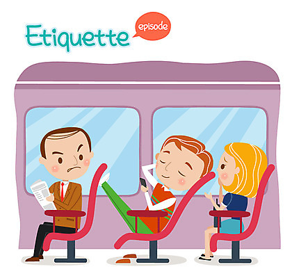 여자 남자 일러스트 버스 성인 세명 예절 신문 공공예절 공공장소 국내일러스트 AI파일 육상교통 대중교통 사람 간행물 장소 뉴스 파일형식 벡터