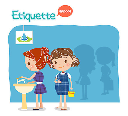 여자 일러스트 성인 두명 임산부 예절 세면대 공공예절 손씻기 공공장소 코로나바이러스 국내일러스트 AI파일 사람 임신 장소 바이러스 씻기 파일형식 벡터