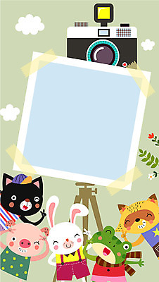 동물 동물캐릭터 일러스트 의인화 개구리 사람없음 카메라 사진촬영 고양이 토끼 돼지 너구리 프레임일러스트 국내일러스트 일러캐릭터 AI파일 캐릭터 포유류 프레임 양서류 전자제품 반려동물 촬영 파일형식 벡터