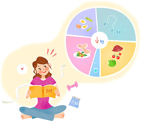 여자 다이어트 일러스트 줄자 한명 성인 아령 다이어트음식 생활계획표 저칼로리식단 국내일러스트 AI파일 1 자 건강 사람 계획표 식단 저칼로리 파일형식 벡터