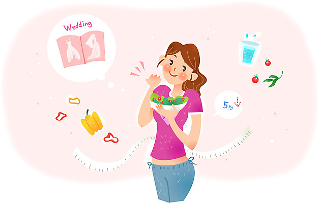 여자 다이어트 일러스트 줄자 한명 성인 다이어트음식 국내일러스트 AI파일 1 자 건강 사람 파일형식 벡터