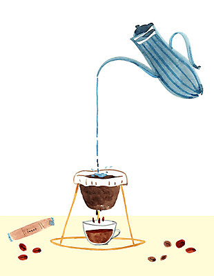 PSD 커피 일러스트 주전자 사람없음 카페 원두 드립커피 핸드드립 국내일러스트 음료 주방용품 상점 커피용품 파일형식