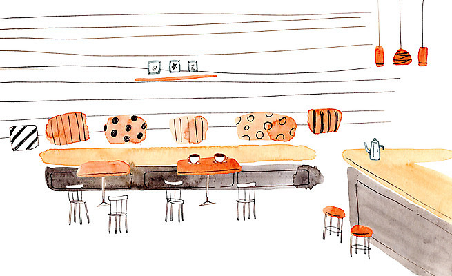 PSD 커피 의자 일러스트 탁자 주전자 선반 사람없음 카페 커피잔 안식처 국내일러스트 음료 가구 주방용품 휴식 잔 상점 파일형식