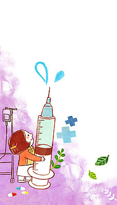 PSD 여자 일러스트 의학 한명 성인 알약 간호사 국내일러스트 1 사람 약 의료진 파일형식