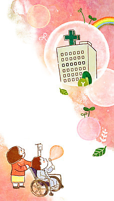 PSD 여자 남자 어린이 일러스트 의학 병원 성인 두명 환자 간호사 비눗방울 국내일러스트 사람 의료진 파일형식