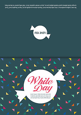 템플릿 기념일 카드템플릿 화이트데이 데이이벤트 사탕 이벤트 사람없음 이미지템플릿 AI파일 디저트 카드_감사 파일형식 벡터