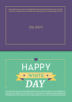 템플릿 기념일 카드템플릿 화이트데이 데이이벤트 이벤트 사람없음 라벨 이미지템플릿 AI파일 카드_감사 프레임 파일형식 벡터